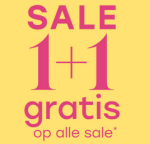 1+1 gratis op alle sale bij Lucardi