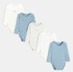 Lot de 5 body manches longues à 11,49€
