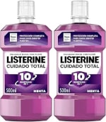 Listerine Cuidado Total Enjuague Bucal 2 x 500ml por 6,44€