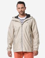 Chaqueta Vela 100 Hombre Beis Impermeable Cortavientos por 13.99€