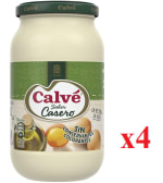 4 Botes de Mayonesa casera Calvé frasco 430 ml por 5.1€