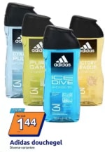 Adidas douchegel (verschillende varianten) voor €1,34 bij Action