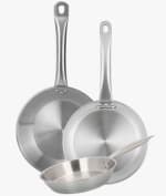 Wellhome Sartenes de Acero Inoxidable 20, 24, 28 cm por 28.08€