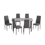 Juego de Comedor Zibel Titan 6 Sillas Gris por $149.990 en ABC Chile