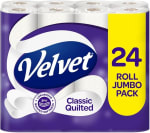 Velvet Classic Quilted Toilet Tissue 24 Rolls £7.08