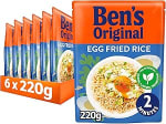 Ben's Egg Fried / Special Fried Microwave Rice, 6 X 220g Pouches (£3.78/£3.57 S&S)