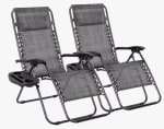 T-LoVendo Pack 2 Tumbonas Plegables Gravedad Zero por 40.99€