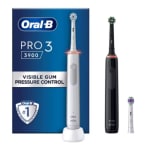 Pack 2 Oral-B Pro 3 3900N Cepillos Dientes Eléctricos Recargable y Cabezal por 55,21€