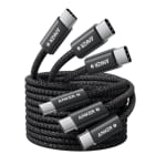 Lot de 3 Câbles USB-C vers USB-C Anker - tressés, 1,5m, 240W à 12,99€
