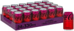 Coca-Cola Zero Cherry, Refresco Cola Sin Azúcar, Pack 24 x 330 ml por 11.83€