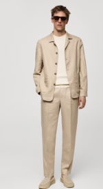 Linnen heren overhemd jasje voor €13,94 in de Mango outlet