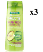 3 botes de Garnier Fructis Nutri Rizos Contouring Champú 380ml por 6.42€