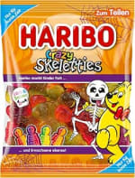 Gominolas Halloween Haribo Crazy Skeletties 160G o Caravelas por solo 0.94€