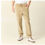 Pantalon jogger velours côtelé beige homme à 19,99€