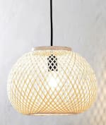 Lámpara de techo SIGVARD Ø35xA26cm bambú por 20€