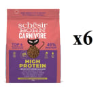 6 x Schesir Born Carnivore, Croquetas para Gatos Adultos con Sabor a Pollo a 17.94€