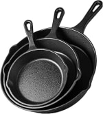 VonShef Cast Iron Pan Set – Sold & Dispatched by VonHaus UK – £16.14