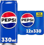 2 Packs de PEPSI Refresco de cola con 12 latas de 33 cl por 8.49€