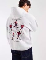 ASOS DESIGN Sudadera Extragrande Fútbol por 6,79€