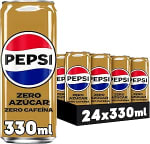 Pack 24 latas Pepsi Zero sin cafeína 330 ml por 11.92€