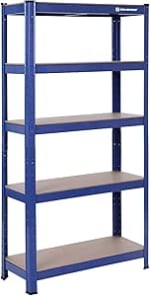 SONGMICS 5-Tier Shelving Unit, Set of 2 – 30 x 75 x 150cm GLR030E02 – Silver