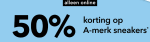 50% korting op heel veel A-merk sneakers bij Scapino