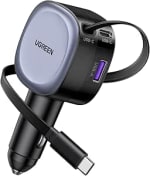UGREEN Intrekbare autolader 75W sigarettenaanstekervoor €20,98 bij Amazon