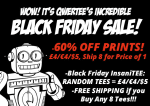 Shirts tijdens BLACK FRIDAY InsaniTEE Sale voor 4 euro