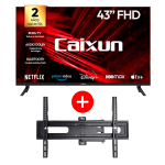 Combo Smart TV LED 43" Caixun FHD Roku + Soporte de Pared por $184.990