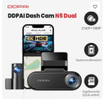 DDPAI N5 dubbele 4K dashcam voor €84,69 dmv code bij Aliexpress