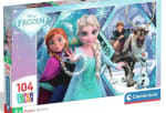 Clementoni - Puzzle Infantil 104 Piezas Frozen, Puzzle Infantil Personajes Frozen