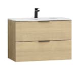 Ensemble meuble sous-vasque Forest 80 cm + vasque céramique + miroir à 129€