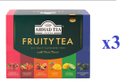 3 x Ahmad Tea Fruitytea Surtido de Té Negro y Verde 6 Variedades 60 Bolsitas a 14.97€
