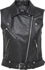 ONLY Vera faux leather biker vest (XS) voor €29,99 bij Bol