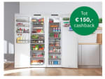 Tot €150 cashback op geselecteerde Bosch koel-vriescombinaties, koelkasten en vriezer