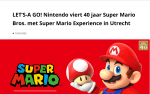 Bezoek gratis de Super Mario Experience in Utrecht