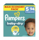 Couches Bébés Baby-Dry 11-16kg Taille 5 PAMPERS à 34,90€