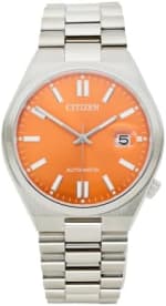 Citizen Men's Automatic Tsuyosa Sapphire Orange Watch