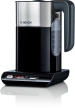 Bosch Styline TWK8633GB Variable Temperature 3000W Rapid Boil Kettle, Black + 2 Year