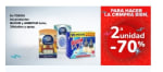 Segunda Unidad al -70% de Descuento en productos para limpieza y cuidado del hogar.