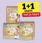 1+1 gratis op Kruidvat Pure & Soft luiers