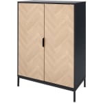 Kast met visgraatmotief 80 x 40 x 110 cm voor €59,95 bij de Action