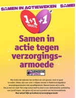 1+1 gratis op diverse artikelen +1 voor een gezin in armoede bij Kruidvat