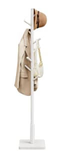 VASAGLE Perchero de Pie de MDF y Madera de Caucho con 8 Ganchos por 18.69€