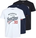 Jack & Jones Jjecorp Logo tee Camiseta Hombre (Pack de 3) por 16.99€