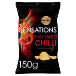 Walkers Sensations Crisps 150g - Thai Sweet Chilli, Chicken & Thyme, Vinegar & Carame