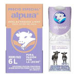 Pack de 12 Leche Alpura Deslactosada Light 1L por $299 | Bodega Aurrera
