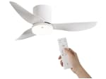 WOOX ventilador de techo con luz 86 cm blanco por 44,99€