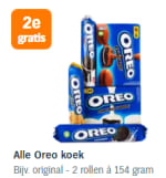 Alle Oreo koek 1+1 gratis bij de AH