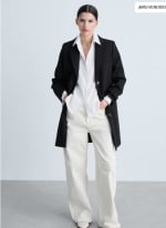 Abrigo midi algodón botones por 35.99€